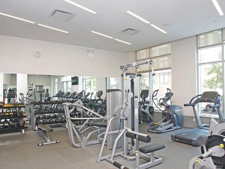 fitness center and equipment at 544 Union, Williamsburg, New York